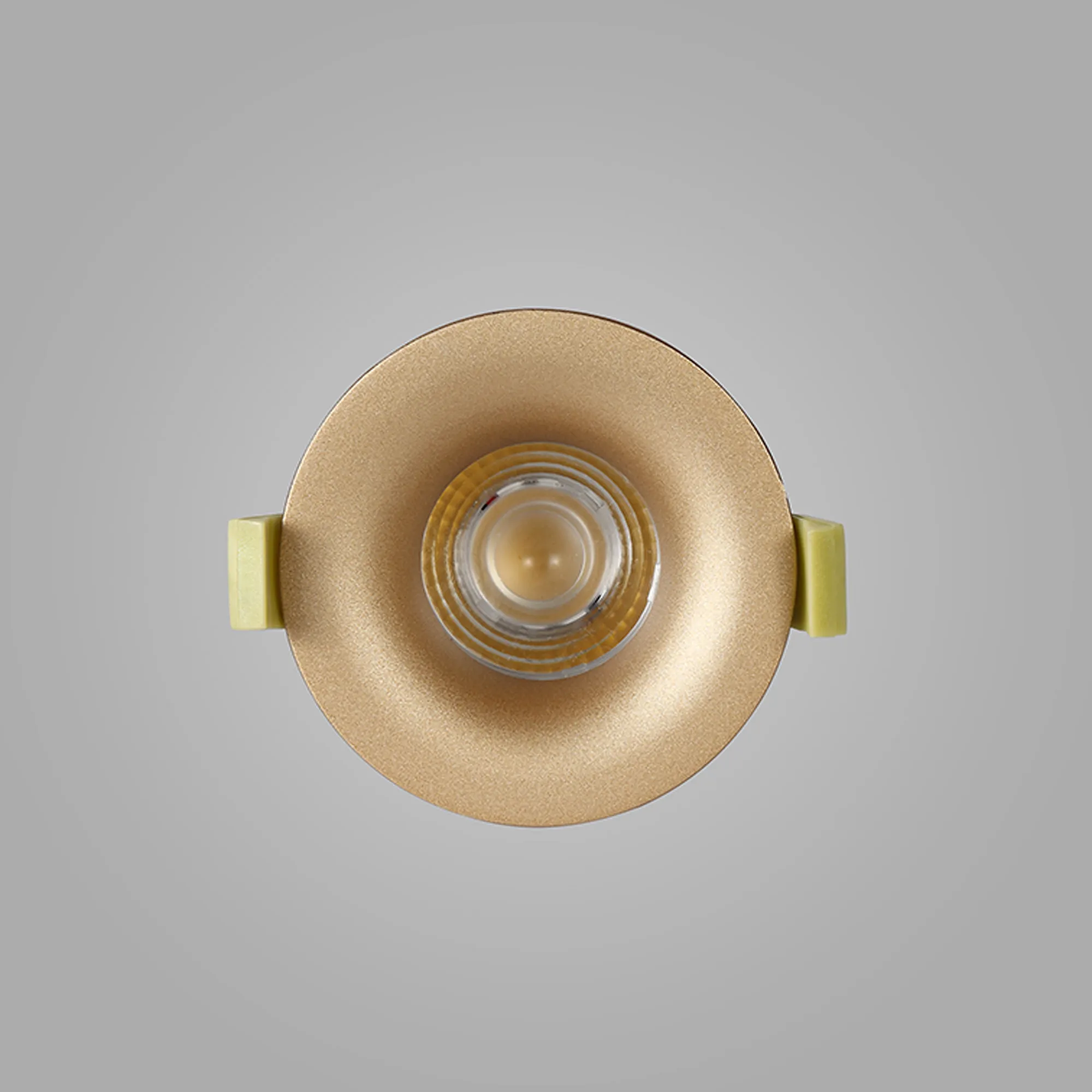 Bruve 12 Tridonic powered 12W 3000K 1200lm 36° LED Engine,300mA , CRI>90 LED Engine Champagne Gold Fixed Round Recessed Downlight, Inner Glass cover, IP65 DM202497  Dlux Bruve 12 IP65